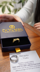 Para Minha Filha - Anel Anti Ansiedade Banhado a Ouro 18k